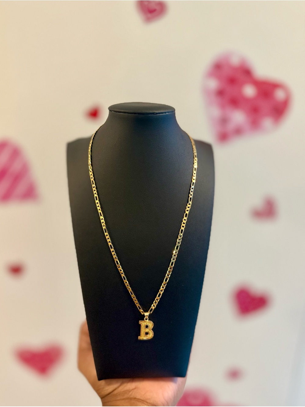 Gold Letter B Pendant Necklace - Women Jewelry